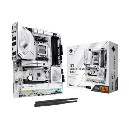 ASRock X870 Steel Legend WiFi - Review completo ASRock X870 Steel Legend WiFi - Placas-Mãe - Placa-mãe AM5 X870 de estética branca com Wi-Fi 7, portas US - Análise completa e review