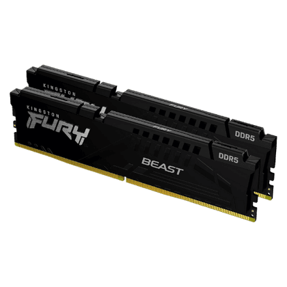 Kingston FURY Beast (Preta) DDR5 32GB (2x16GB) 5200MT/s CL40 (KF552C40BBK2-32) - Review completo Kingston FURY Beast (Preta) DDR5 32GB (2x16GB) 5200MT/s CL40 (KF552C40BBK2-32) - Memórias RAM - Kit DDR5 32GB (2x16GB) 5200MT/s confiável e robusto. Dissipa - Análise completa e review