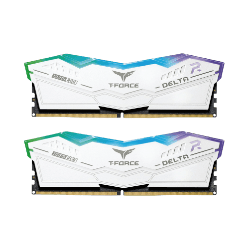 TeamGroup T-Force Delta RGB DDR5 32GB (2x16GB) 6000MT/s CL38 White